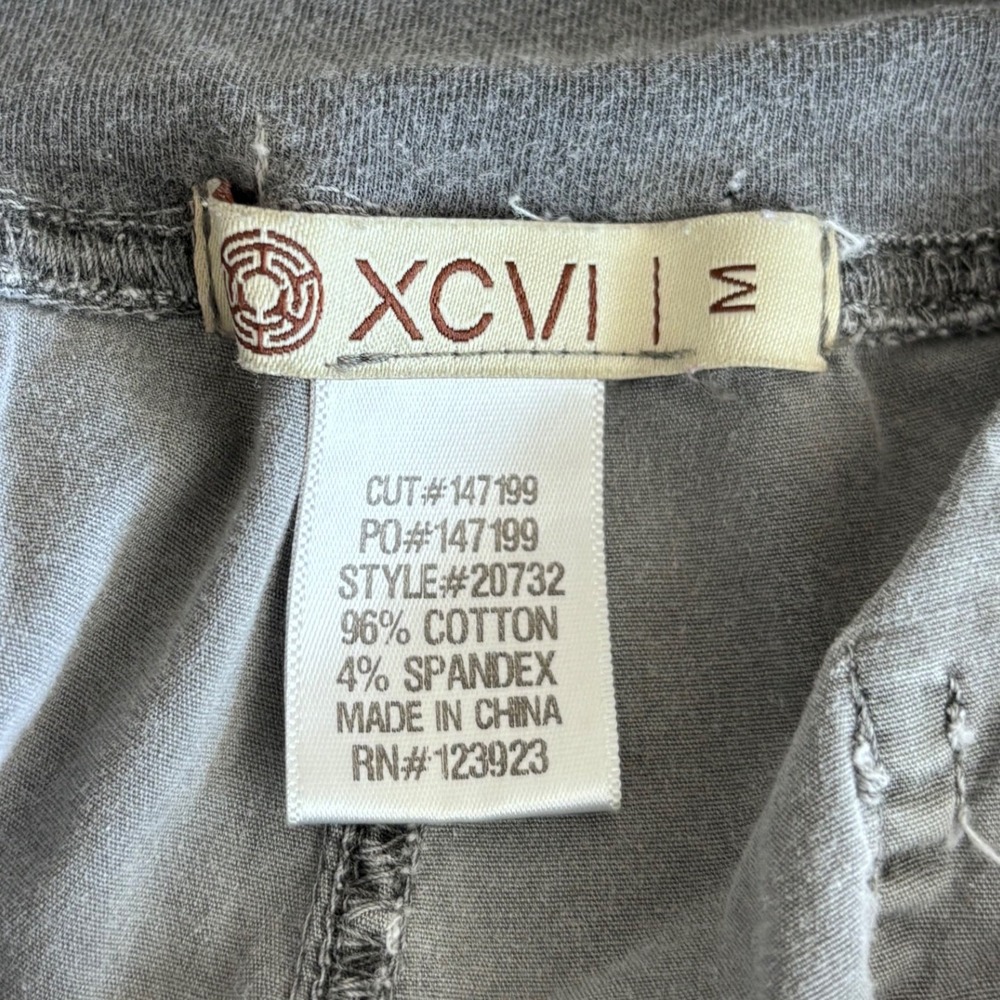 XCVI Tencel Cargo Pants Women's M Gray Lagenlook Grunge Utility Casual Y2K - Picture 3 of 7